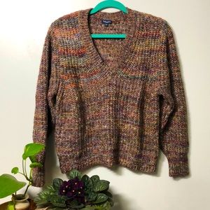 Slouchy boho pull over sweater